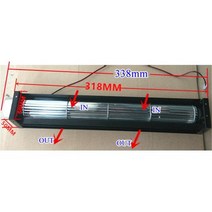 송풍기 DC12V 24V 30290 크로스 플로우 관형 드럼 팬 공기, 02 24V