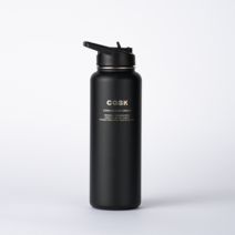 캐스크 대용량 3P 리드 + 빨대 텀블러, 1140ml, 블랙