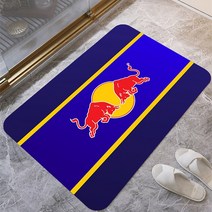 Diy 규조토 방수 도어 매트 미끄럼 방지 주방 집 입구 RedBulls 카펫 러그 거실 욕실 바닥 발 욕조, [02] 90 센치메터 x 60 센치메터, [04] RedBull-D-4
