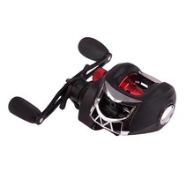 베이트 캐스팅 릴 낚시 릴 19+1 볼 베어링 8kg 드래그 로우 프로파일 슈퍼 스무스 26 레벨 마그네틱 브레이크 7.2:1, 금속 나일론, 실버 오른손잡이