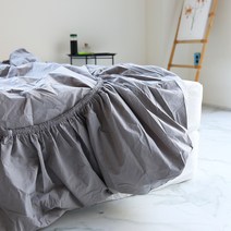 호텔식 고밀도 워싱 면 100% 슈퍼싱글 퀸 라지 이스턴 킹 매트리스 홑겹 침대커버 맞춤 가능