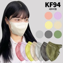 20매 KF94 컬러마스크 새부리형 대형 베이지 핑크 그레이 보라색 카키 미세먼지 황사방역 귀안아픈 색깔마스크 세부리형 마스크, 진핑크 20매, 20개