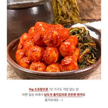 [루디번니] 밥도둑 전라도 여수 총각김치 1kg/3kg/5kg/10kg 알타리무 총각김치, 총각김치 1kg