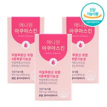 애니원 아쿠아 스킨 콜라겐 히알루론산 36g, 3개, 60정