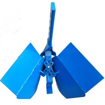 경운기 관리기날 배토기 밭 두둑 트랙터 쟁기 날, 높이 조절 가능한 홈파기(바퀴 포함)