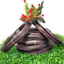 분재용철사 갈색 500g(규격선택) 무료배송/조경철사/원예철사/알루미늄공예와이어, 갈색-4mm