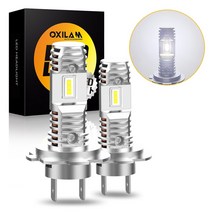 차량용led led바 12vled 탑차실내등 풋등 2pcs h7 폭스 겐 골프 6 bmw e60 e61 audi a3 6000k 화이트 팬리스 무선 어댑터가있는 높은 낮은 담근