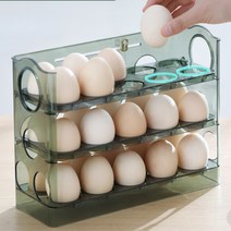 3단 30구 계란보관함 대용량 자동계란트레이 달걀보관함 유통기한확인 달걀트레이, No.01 3단 30구 계란보관함, No.01 3단 30구 계란보관함