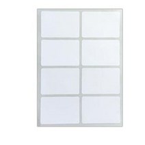 블루마토 PP 사각 라벨2 스티커 흰색 10p, D, 10개