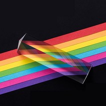 고급 피라미드 큐브 직각 삼각 사각 무지개 프리즘 과학 실험 25x25x80mm 삼각형 BK7 광학 유리 물리학 교육 굴절 광 스펙트럼 학생 선물