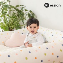 에시앙 아기침대가드 쿠잉 범퍼쿠션 (솜포함) (스마일도트), S