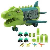 XUANXIANG 비행기 비행기 캐리어 자동차 디노 운송 자동차 레이스 트랙 Playset 연령 3 4 5 6 7 세, PP, 공룡과 함께