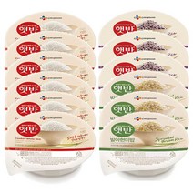 햇반 210g 3종 12개입(백미 6 + 흑미 3 + 발아현미 3), 1세트