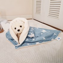 8 DECO 강아지담요 강아지이불 강아지한테뺏긴담요, 뺏요 블루스타