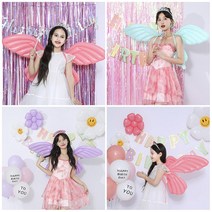 [피앤비유니티] 나비요정 생일포토존세트 6종 모음, 나비날개5종세트-블루