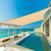 그늘막 매쉬 페브릭 썬쉐이드 천막 펜션 테라스 옥상 정원 햇빛 차광막 가림막 차단막, 사각2x3 딥베이지, 패브릭썬쉐이드