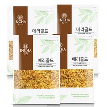 인차 메리골드 마리골드 금잔화 꽃차 허브차, 4개, 100g