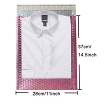 TailStar 안전봉투 50PCS 홀로그램 금속 버블 메일러 글 래 머 실버 음영 호 일 쿠션 웨딩 가방 패딩 봉투, [04] Laser Rose28x37cm