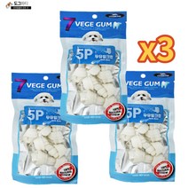 베게7 강아지 우유껌 소형 5P, 3팩