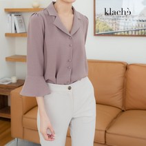 클라셰 KLACHE 소매러플버튼블라우스 CB2FBL044A