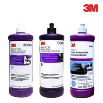 3M 퍼펙트잇 PN36060 EXAC러빙컴파운드(6085 상위) / PN6094 EX머신폴리쉬(6064 상위 3996 다크 대용) / PN6068 울트라파인머신폴리쉬 946ml, 3번 울트라파인 머신 폴리시(PN6068), 1개