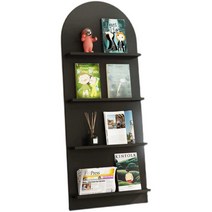 책진열대 전시대 매장용 전단지 홍보물 가정용, 가로 40x높이 120cm 4겹 검정색