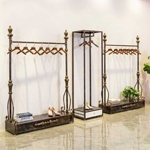 업소용 의류 매장 행거 엔틱 북유럽 디스플레이 렉, (세트 4)전체 길이 290/사진참고