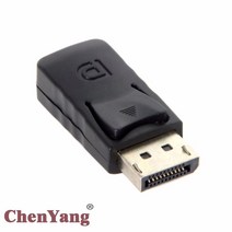 CYSM Male DisplayPortFemale 미니 DP 어댑터 PC 컴퓨터 노트북 HDTV 모니터, 01 Black