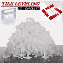 타일 레벨링 시스템 벽 바닥 세라믹 타일 배치 레벨링 클립용 스페이서 건설 도구 1-3mm 500-1300 개, [05]