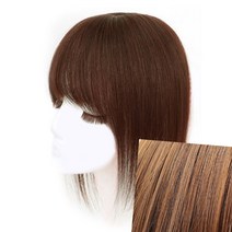 이지리치 앞머리 정수리가발 30CM 오렌지브라운 인모부분가발 여자가발