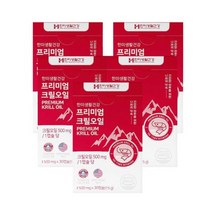 한미생활건강 프리미엄 남극해 크릴오일 500mg, 30정, 5박스
