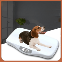 트윈클 애완동물 정밀 전자저울 정밀 강아지 고양이 체중계, 배터리, 흰색 24kg 56cm33cm
