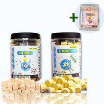 [2+1]고양이간식 샘플증정 닭가슴살큐브70g+닭가슴살안에노른자 70g 오리큐브 증정 열빙어트릿, 노른자 70g 2개
