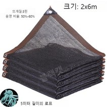 테라스가림막 블랙 음영 그물 정원 발코니 양산 그물 야외 수영장 태양 그늘 자동차 커버, 2x6m