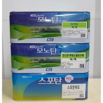 KCC페인트 스포탄 모노탄 방수용 우레탄페인트 하도 중도 상도 신나, 상도-스포탄상도 2액형 3.6L 회색
