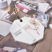 캔들이케아 심플 십자가 데코 수제몰드