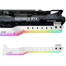 EZDIY-FAB 그래픽 카드를 고정하는 GPU 중괄호 지원 홀더 비디오 카드 새그 홀더 알루미늄 지원 RX6700 RTX3090-309EZ-흰색