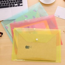 5개입 똑딱이 파일 악보화일 A4클리어파일 계약서 투명화일 서류화일 / 색상랜덤, 5개
