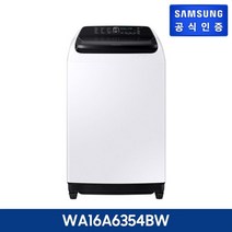 삼성 그랑데 통버블 세탁기 16kg WA16A6354BW, 없음