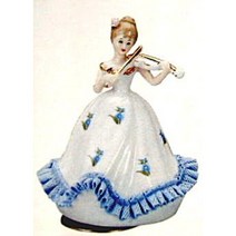 바이올린을 켜는 여인 회전 오르골, 블루