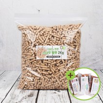 천연 소나무 펠렛 2Kg 소동물 바닥재 국산 우드펄프
