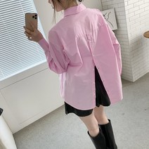 런던 뒷 버튼 오픈 셔츠