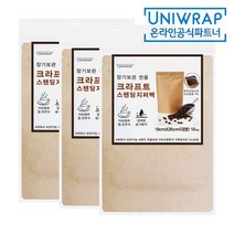 유니랩 크라프트 스탠딩지퍼백(대10매 x 3P), 맘펀 빨아쓰는행주5매