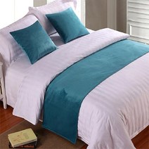유럽 스타일 럭셔리 벨벳 침대 2 개 콘솔 데코 주방소품 테이블, 50x210cm Bed Runner, 19