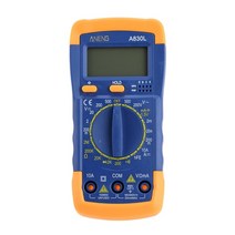 후크메타 메가테스터기 volt tester multimeter multitester 1pc lcd 디지털 멀티미터 휴대용 a830l 전기 공급 dc 전압 멀티미터 JX, 1개