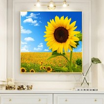 푸아이 3D 보석십자수 해바라기 +행운십자수(30x30) 사칭업체주의 판매자 푸아이 꼭 확인후 주문 RQ084A, 1세트, 40*40cm