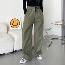 쏘옷 여성용 타미 밴딩 스트링 와이드 팬츠