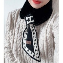 [엔젤D] 여성 쁘띠 H라인 폴드 에코 퍼 목도리 머플러