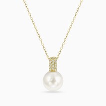 에버링 18K 금 목걸이 한마음 백진주 그레이스펄 10mm_NPHL8712 Gold Necklace Gift