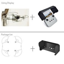 Mavic Mini 2 프로펠러 가드 블레이드 보호 프로텍터 DJI 드론 액세서리 썬 후드 Sunshade Sunhood145388, 라이트 그레이